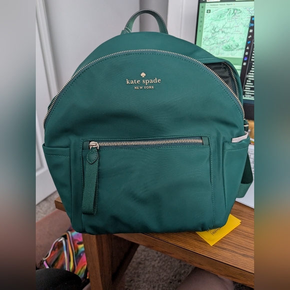 kate spade Handbags - Kate Spade Green Backpack, Wallet, And Makeup Bag - Retails $467